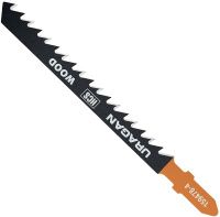 Полотна по дереву T144D для электролобзика 75х4 мм T-хвостовик, Uragan 159478-4_z02, сталь HCS, 2 шт