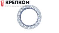 Шайба стопорная М2,5 с насечками DIN 6798A, оцинкованная сталь, 1000 шт