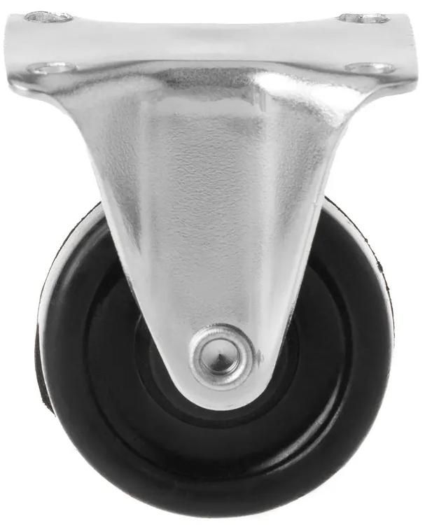 Колесо мебельное из твердой резины с площадкой, неповоротное 38 мм FCDD 15 - фото