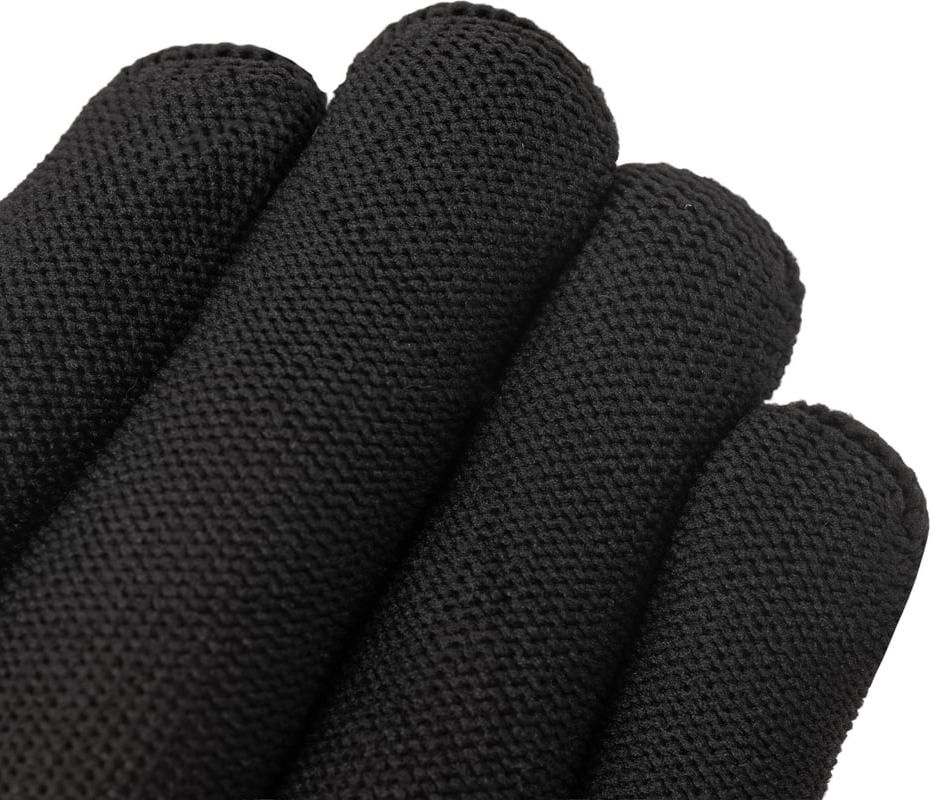 Перчатки нейлоновые с ПВХ, черные - фото