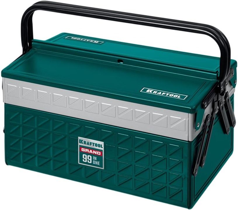 Набор инструмента универсальный 1/2"+1/4" Kraftool Grand-99 27978-H99, 99 предметов - фото