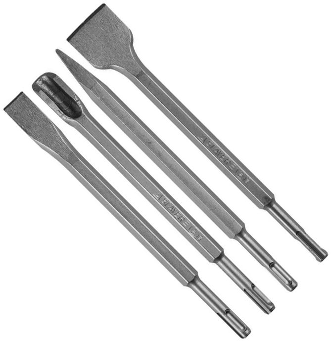 Изображение товара Набор зубил SDS-Plus Gorilla Force Professional Stayer 4 шт для бетона кирпича