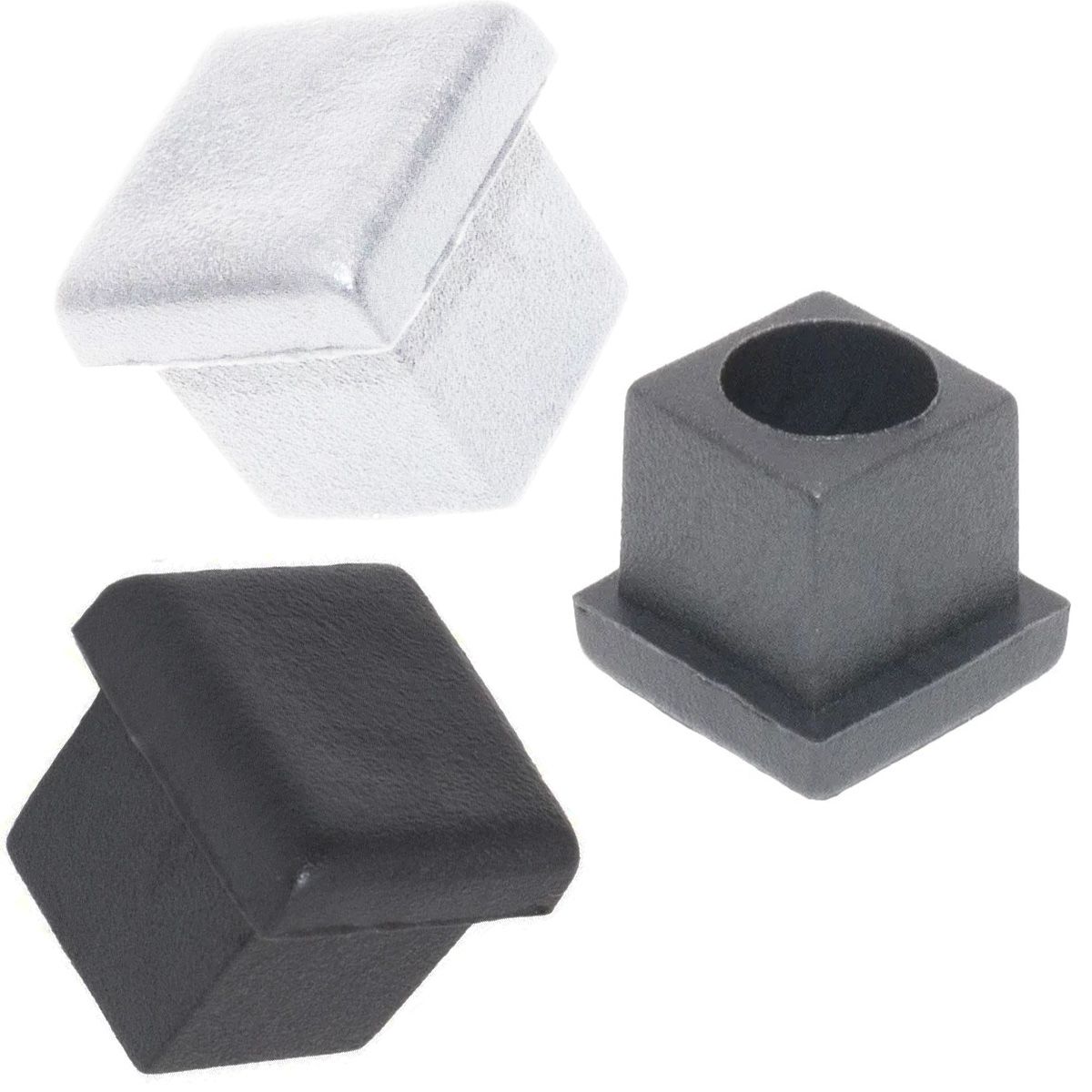 Заглушка внутренняя для квадратных труб ДЧА, пластик - фото