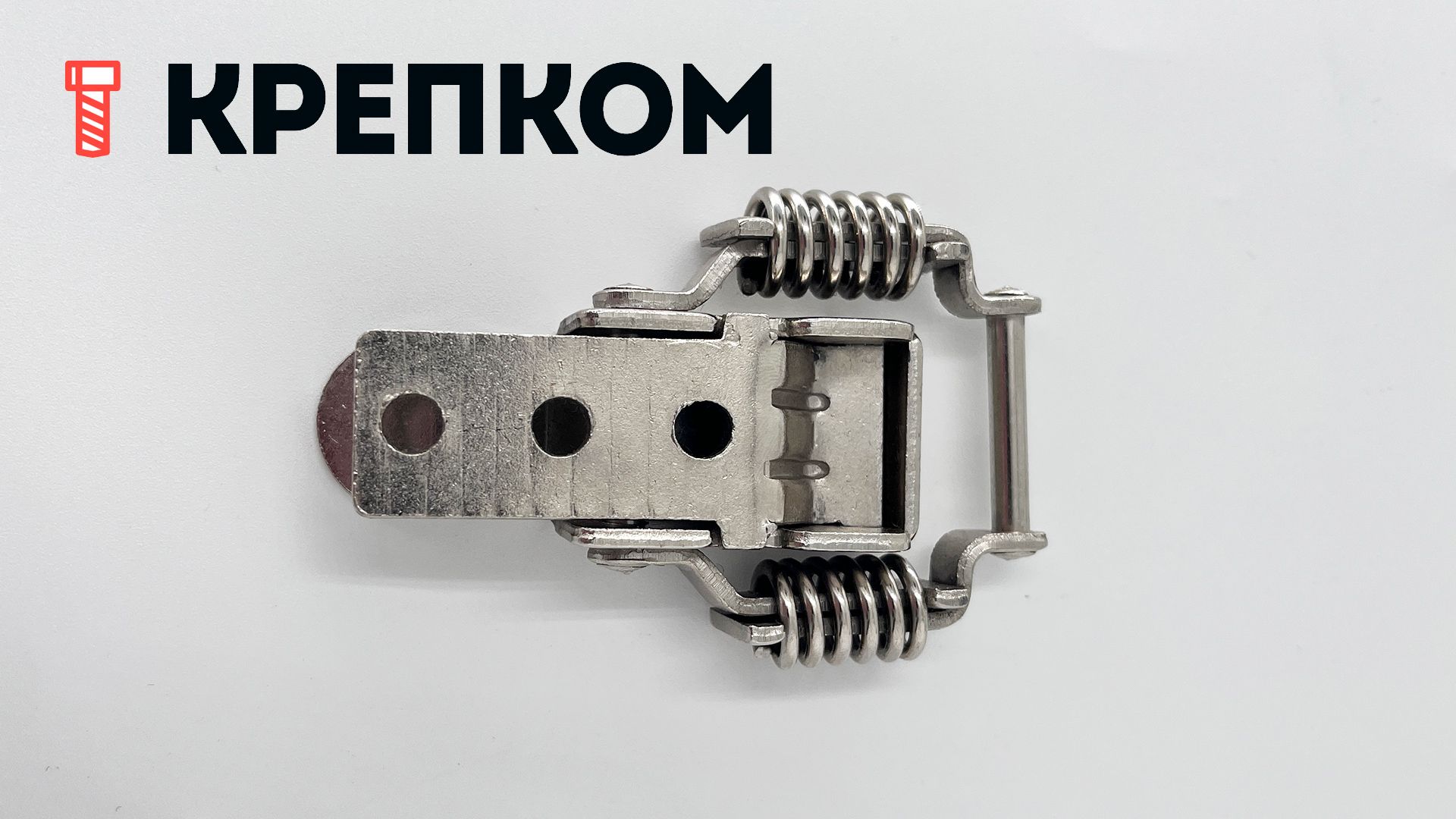 Замок-защелка натяжной L=67 B81, сталь никелированная - фото