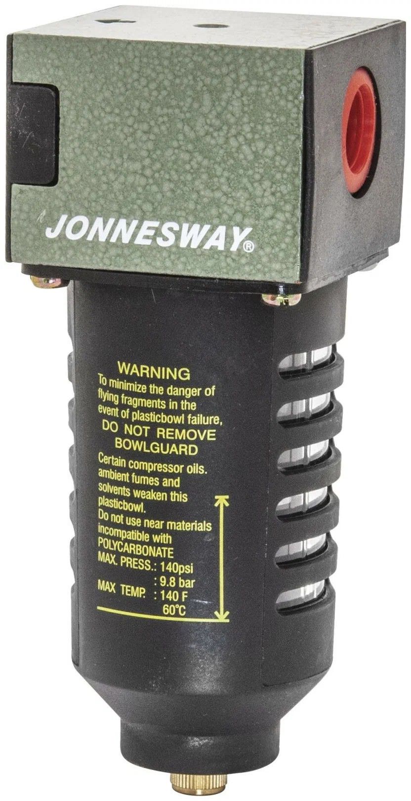 Изображение товара Фильтр-влагоотделитель для пневмоинструмента Jonnesway JAZ-6710 3/8"