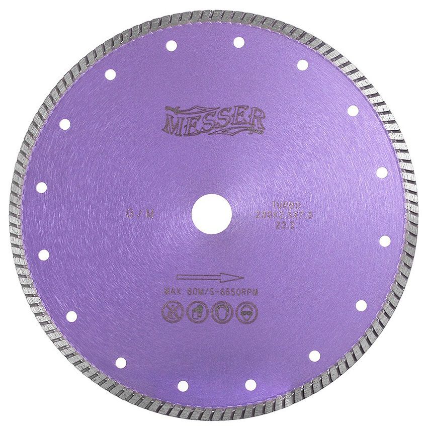 Диск алмазный турбо G/M по граниту 150 мм, Messer 01-33-150 - фото