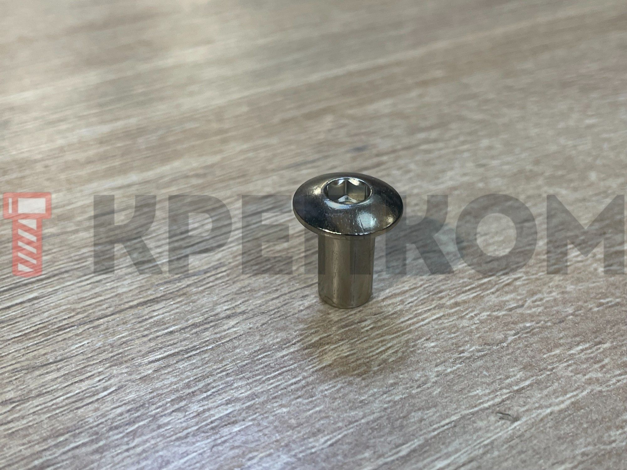 Гайка Эриксона вн/ш полукруг M 6 x 15 тело D 8 головка D 15 S5 никель - фото