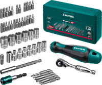 Набор бит и головок с битодержателем и трещоткой X-Drive Kraftool 25816