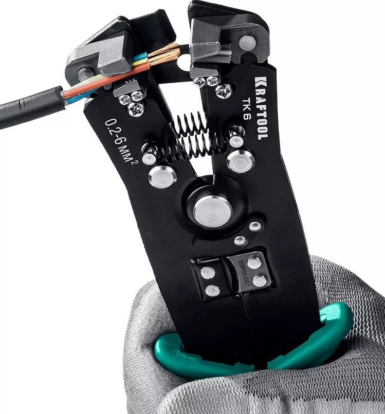 Стриппер автоматический многофункциональный 0,2-6 мм² Kraftool TK-6 22635 - фото