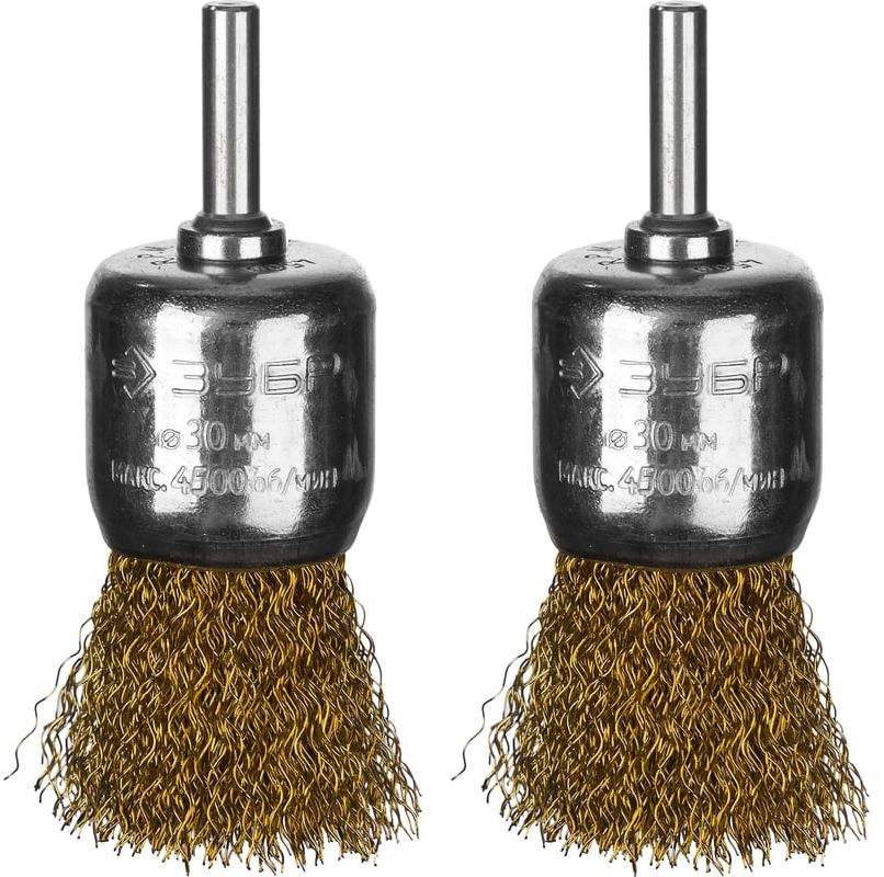 Набор щеток кистевых для дрели Профессионал ЗУБР 35225-30-H2, 2 шт - фото