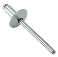 Заклепка вытяжная алюминий/нерж.сталь А2 с широким бортиком