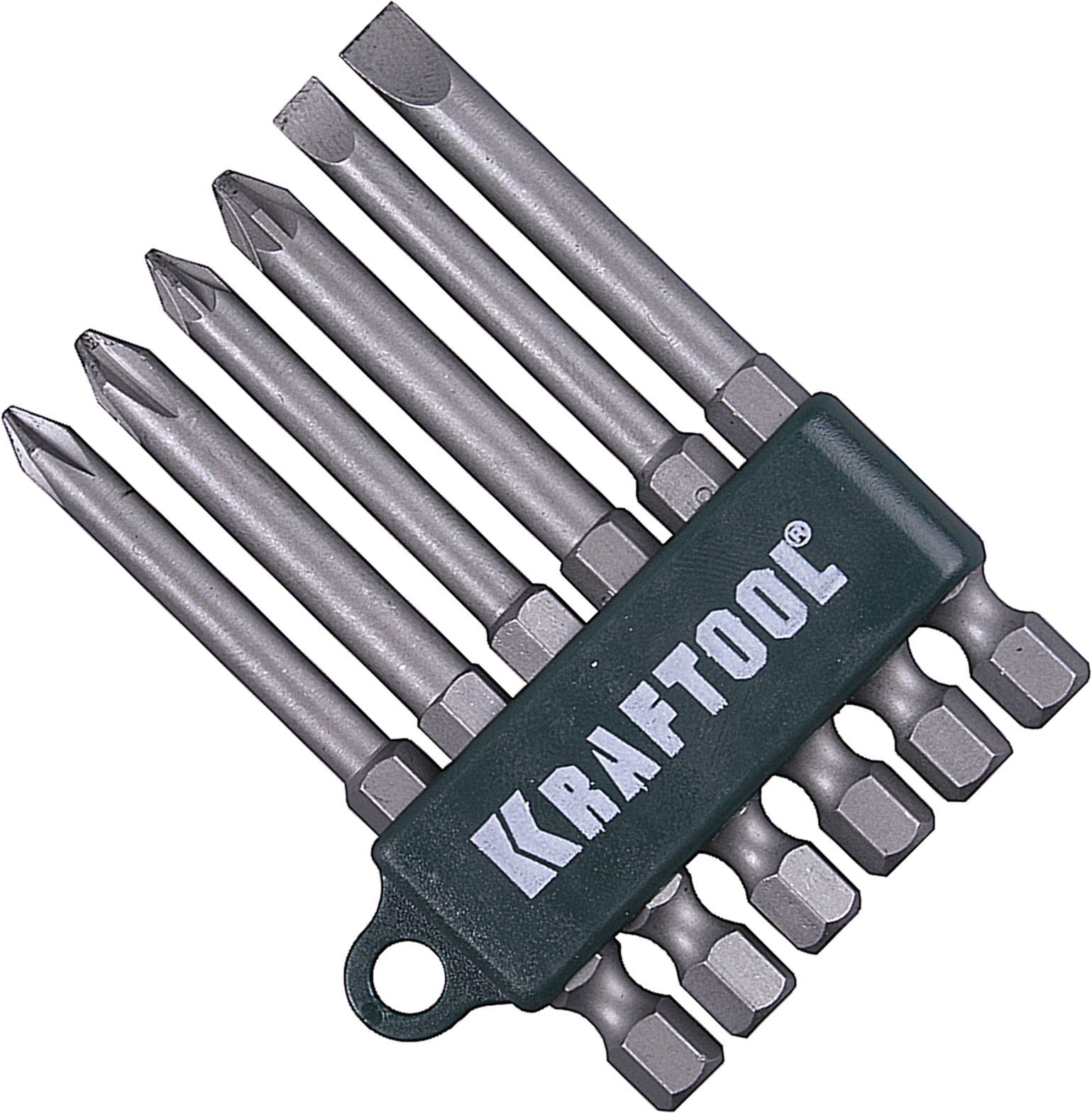 Изображение товара Набор бит Kraftool 26061-H6, сталь Cr-V, 6 шт