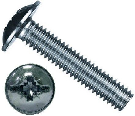 Винт прессшайба М8х120 DIN 967, оцинкованная сталь - фото