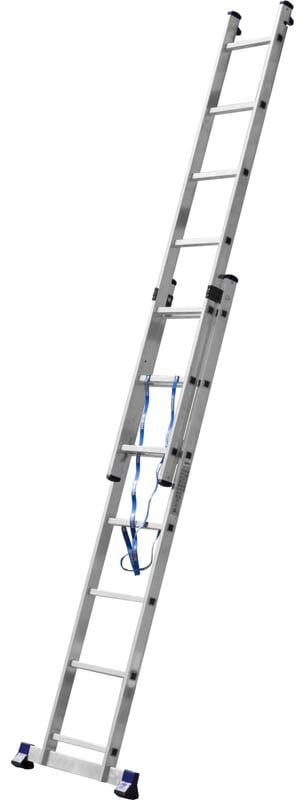 Лестница двухсекционная со стабилизатором СИБИН, алюминий - фото