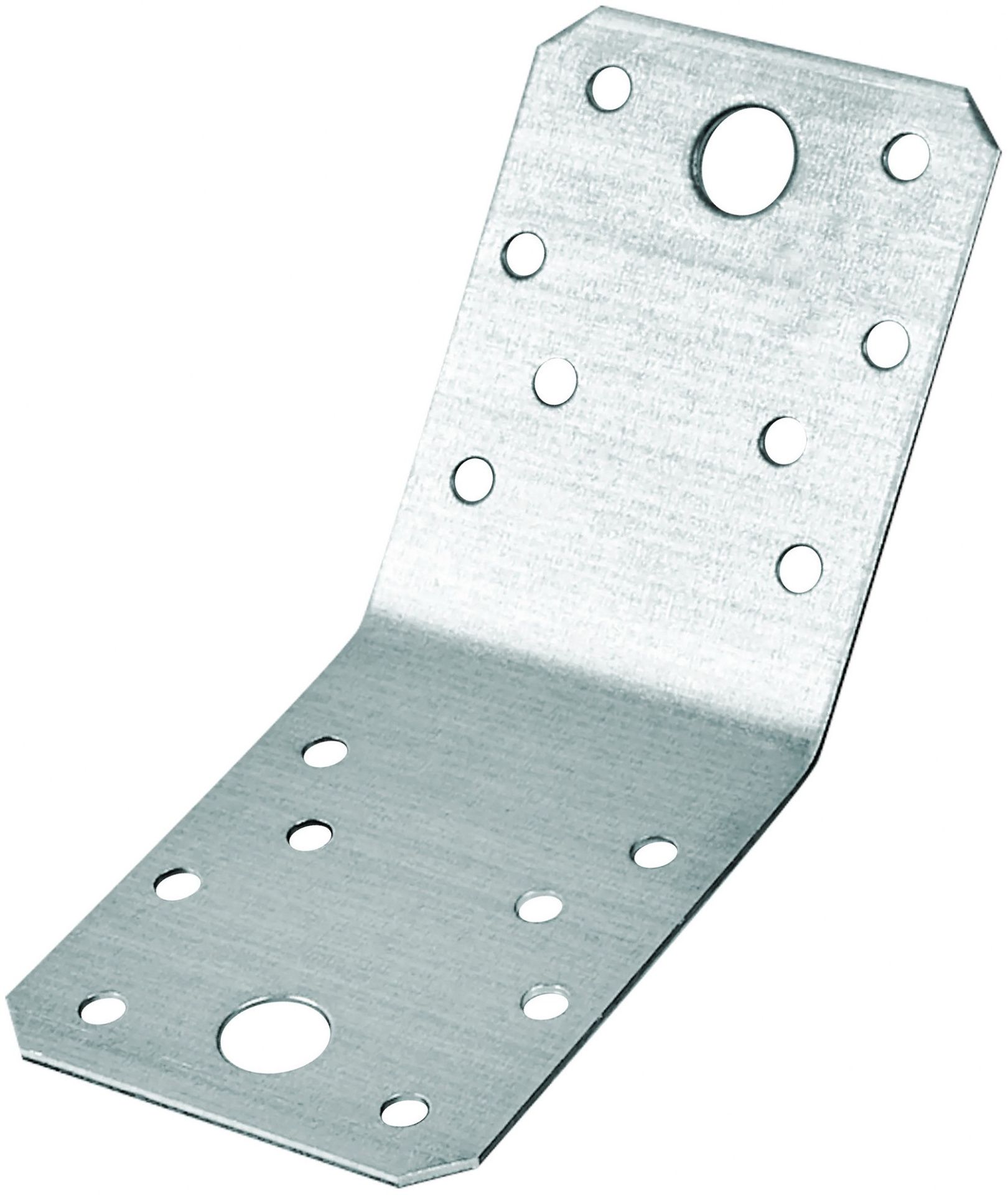 Уголок крепежный под углом 135 градусов 70х70х55х1,5 мм KUS, оцинкованная сталь - фото