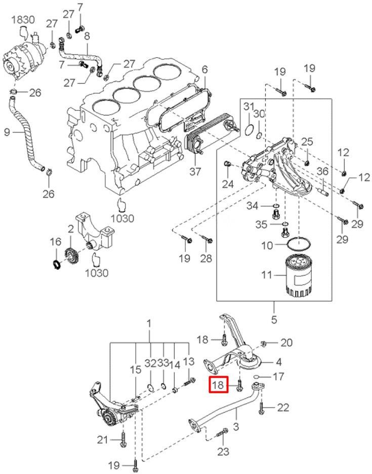 Болт шестигранный М10х1,25х16 мм с фланцем SN-10096 - фото