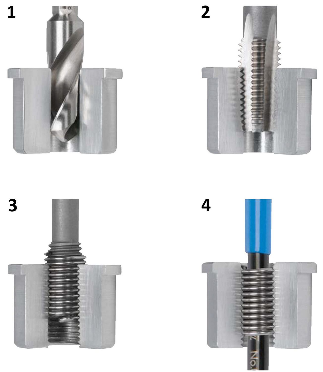 Вставка резьбовая H-Tools DIN 8140S 6h, нержавеющая сталь - фото