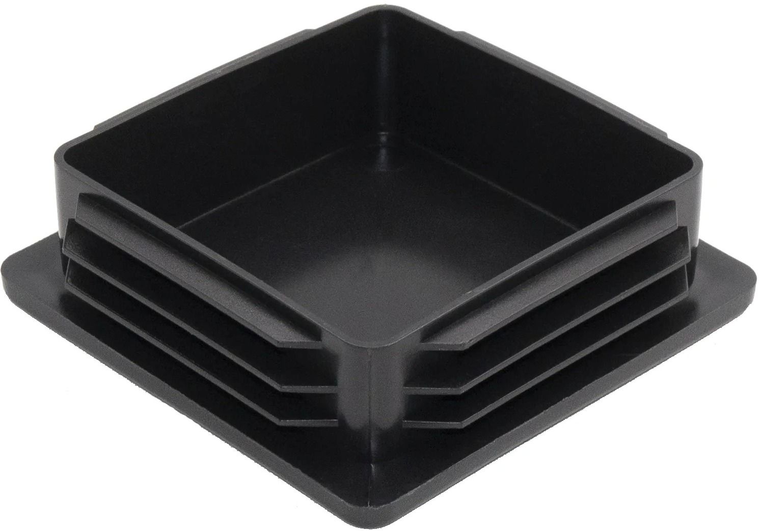 Заглушка внутренняя для квадратных труб ПЧЕ, пластик, цвет в ассортименте - фото