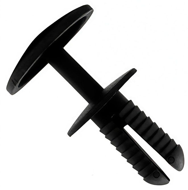 Клипса автомобильная крепежная с нажимным штырьком AS-1425 - фото