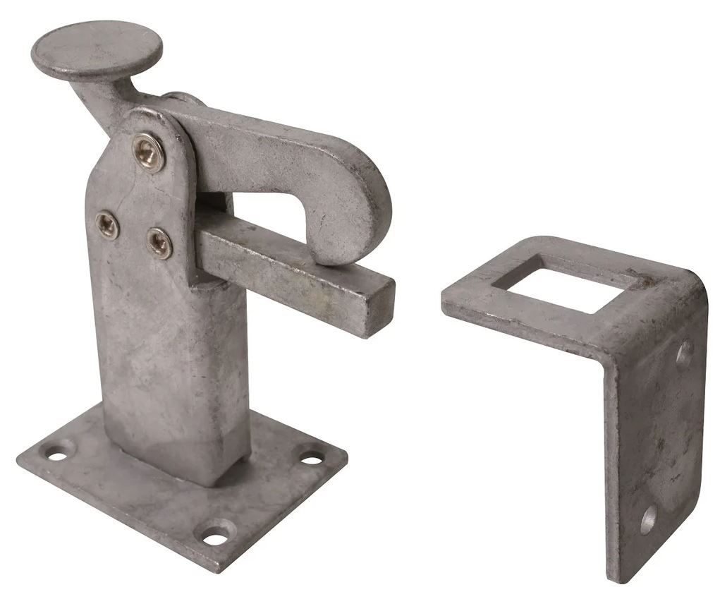 Стопор напольный для ворот 95х65х50мм Gah Alberts 411763, оцинкованная сталь - фото