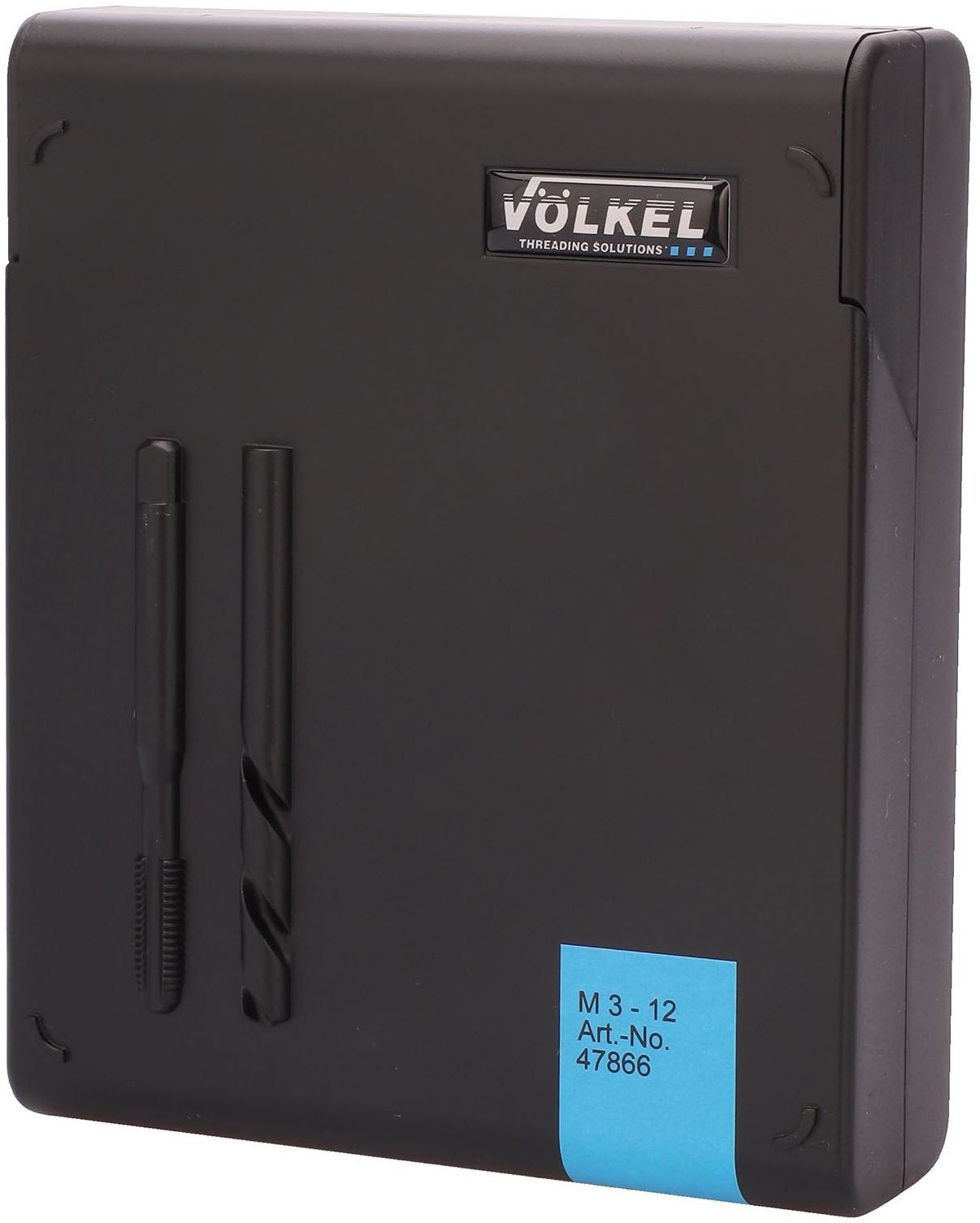 Набор резьбонарезной M3-12 HSSE DIN 371/376 Volkel 47866, 14 предметов - фото