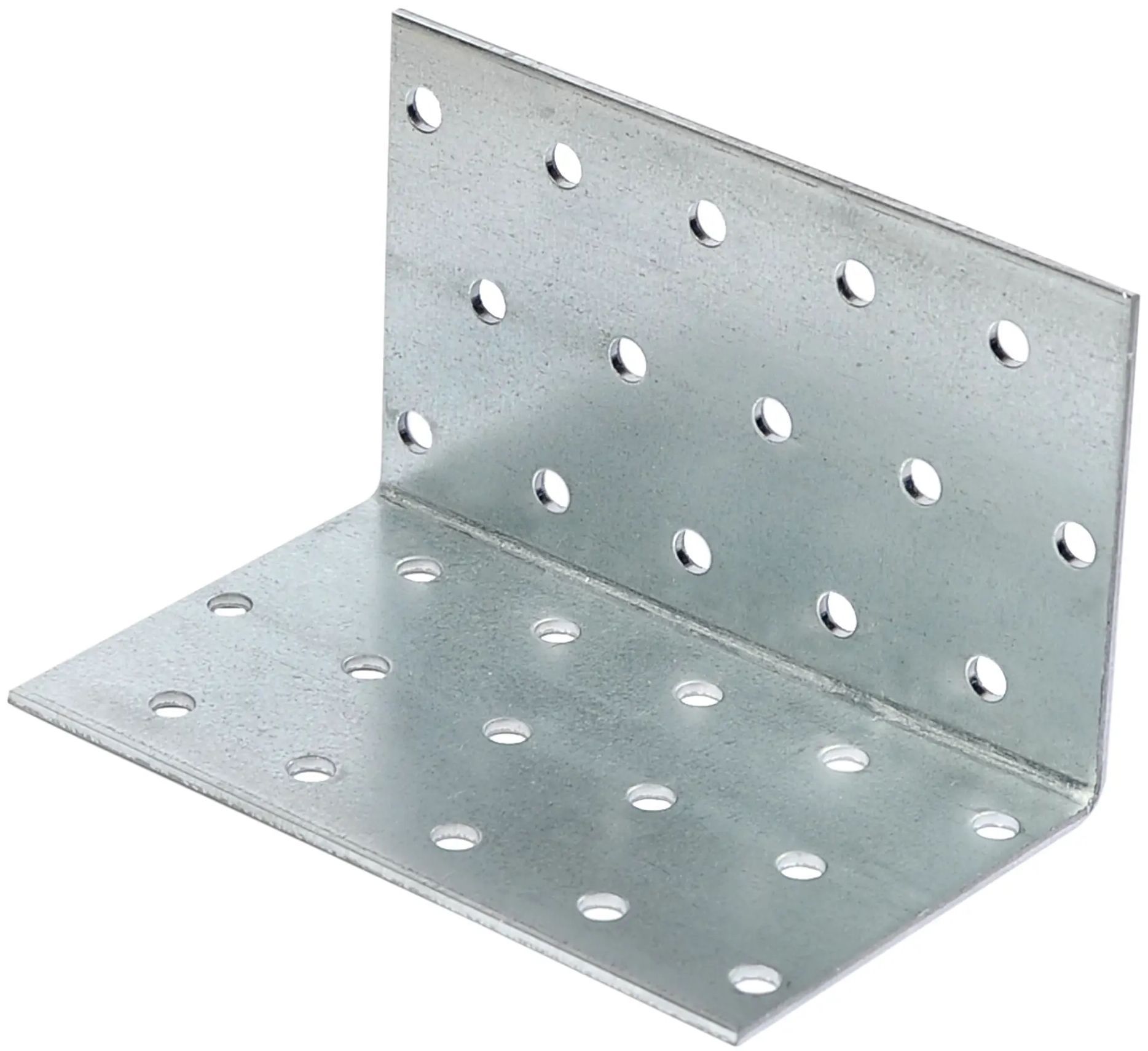 Уголок крепежный равносторонний 100х200х1,8 мм KUR, оцинкованная сталь - фото