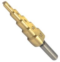 Сверло ступенчатое 4-12 мм, прямая канавка Р6М5 РИ ri.166.32, 5 ступеней