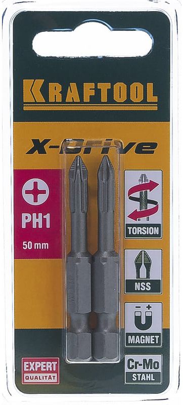 Набор торсионных бит PH X-Drive Expert Kraftool - фото