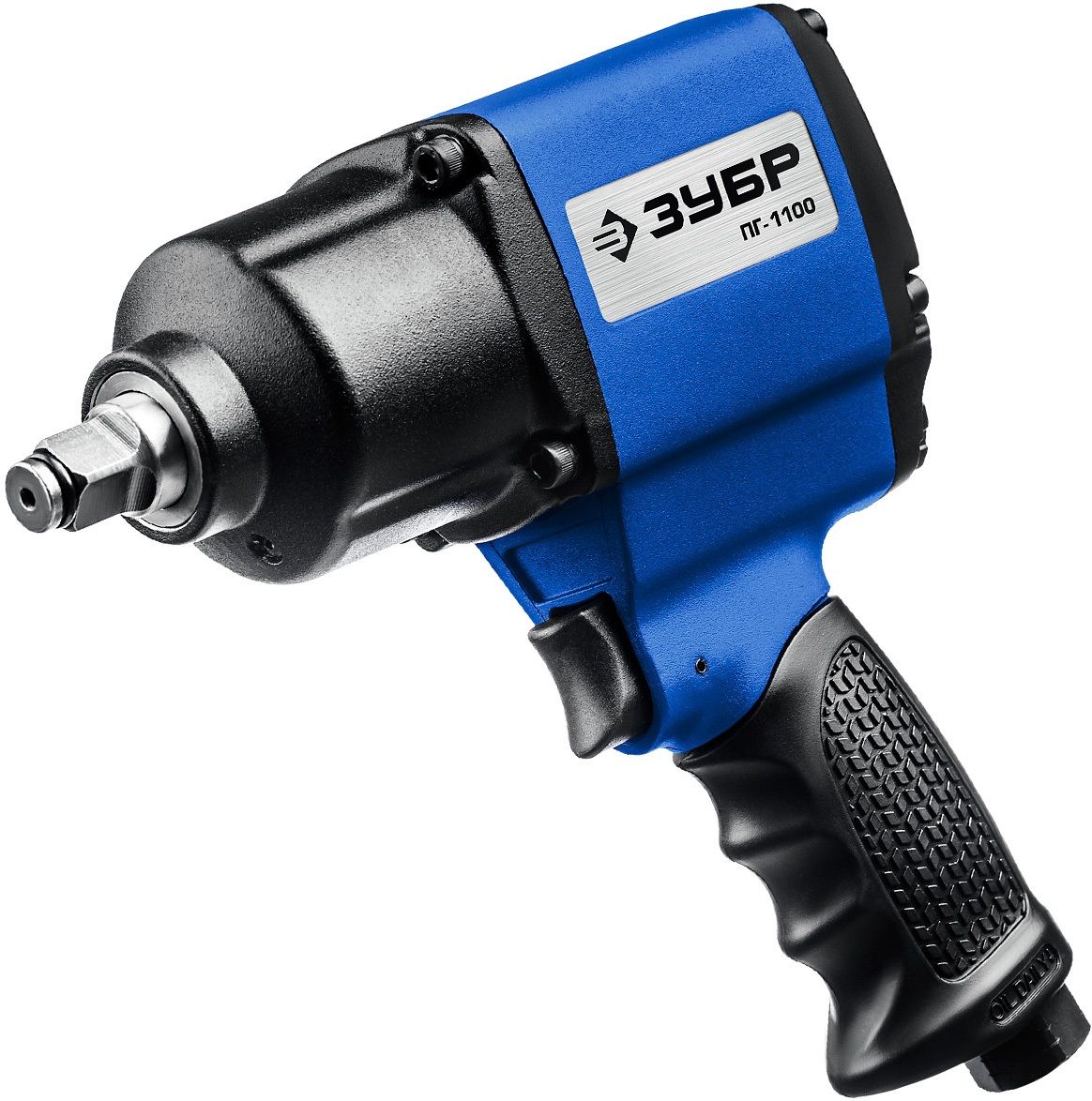 Гайковерт пневматический ударный ПГ-1100, 1/2", 1100 Н·м ЗУБР 64240, алюминий - фото