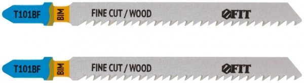 Полотно по дереву, шлифованные под свободным углом зубья, 100/74/2,5 мм T101BF FIT 40901, биметалл - фото
