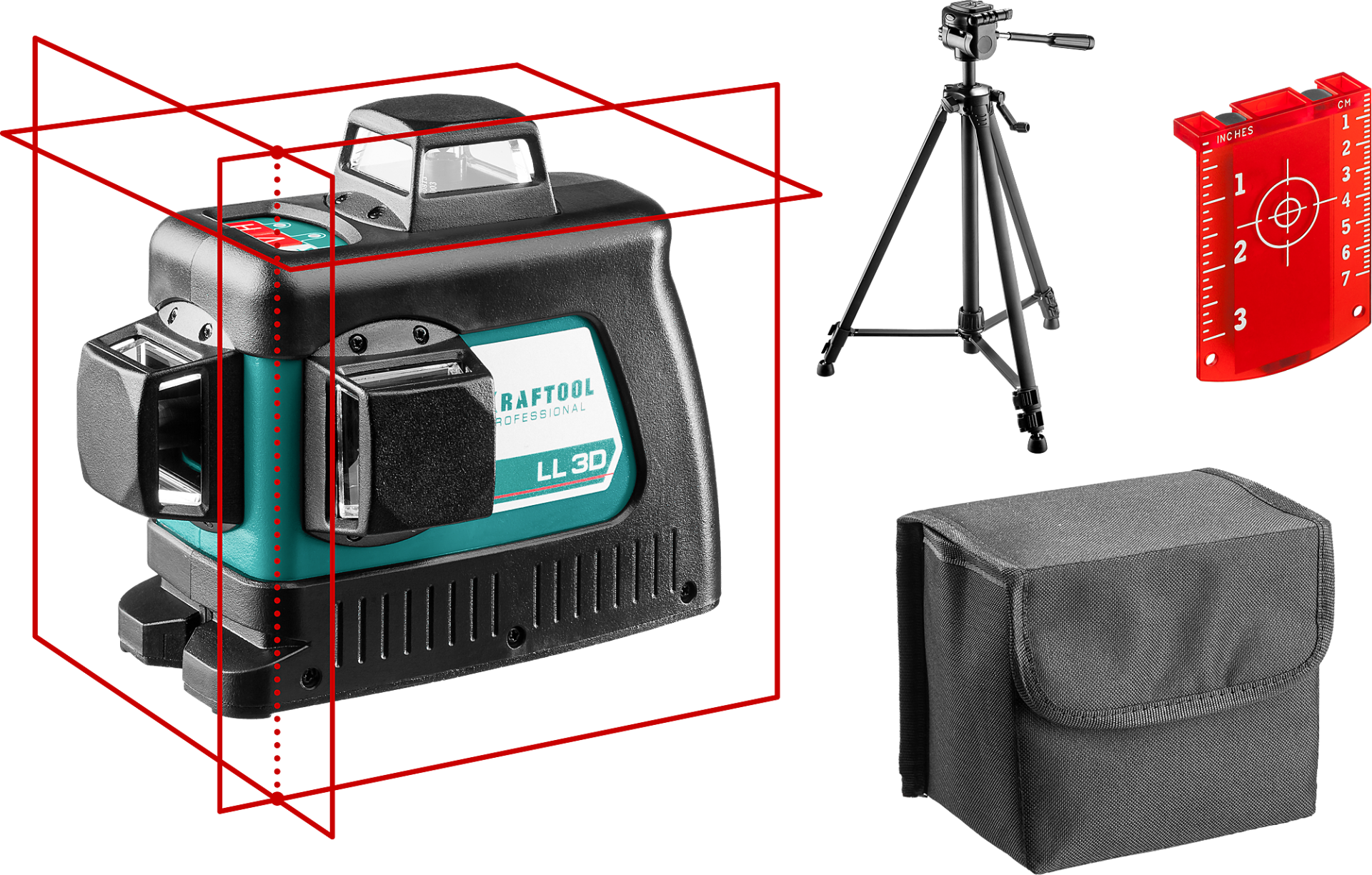Нивелир лазерный LL 3D #3 Kraftool 34640-3 - фото