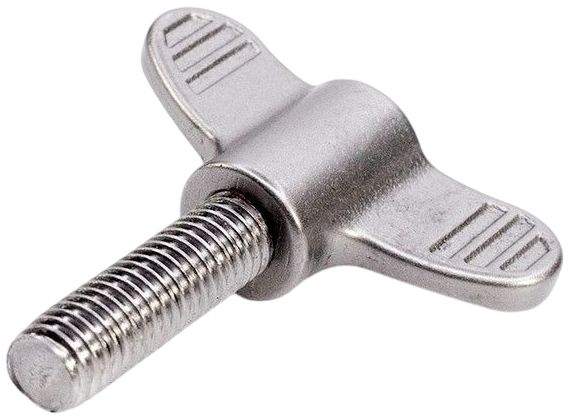 Ручка-винт лепестковая U60, нержавеющая сталь А2 - фото