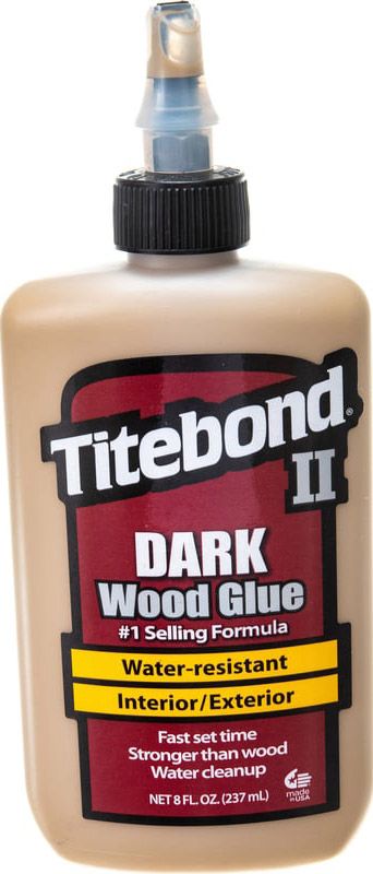 Клей столярный влагостойкий Titebond Dark Wood Glue, 237 мл - фото