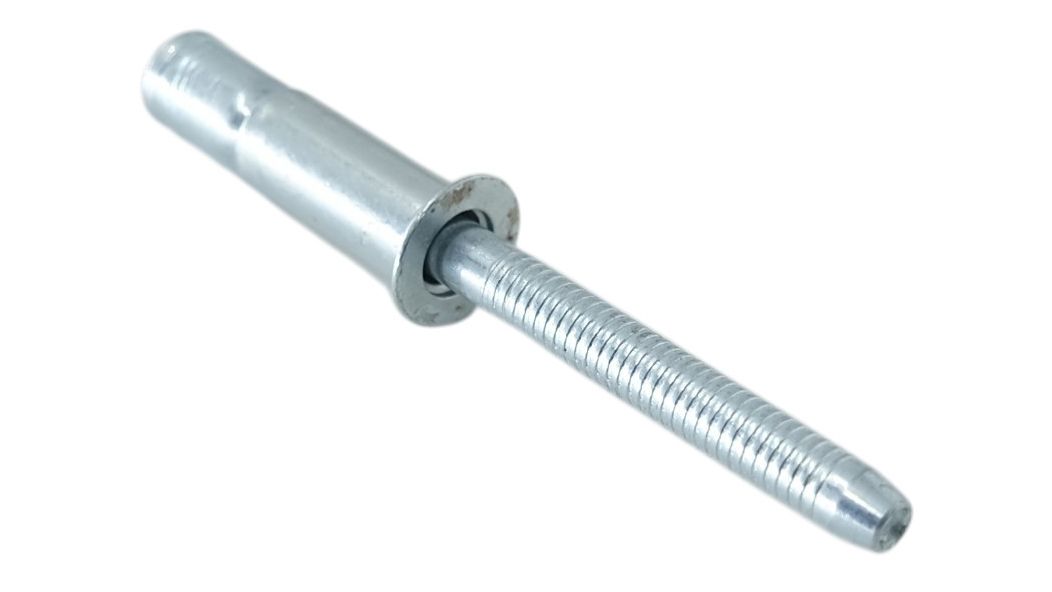 Заклепка вытяжная сталь/сталь с потайным бортиком 100°, усиленная 6,4х16,5 - фото