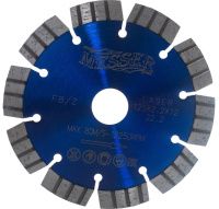 Диск алмазный сегментный лазерный турбо FB/Z 125 мм для железобетона, Messer 01-16-126