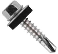 Саморез кровельный со сверлом 4,8х19 RAL 7036 платиново-серый