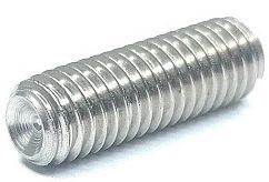 Винт установочный с засверленным концом DIN 438, нержавеющая сталь А2 - фото