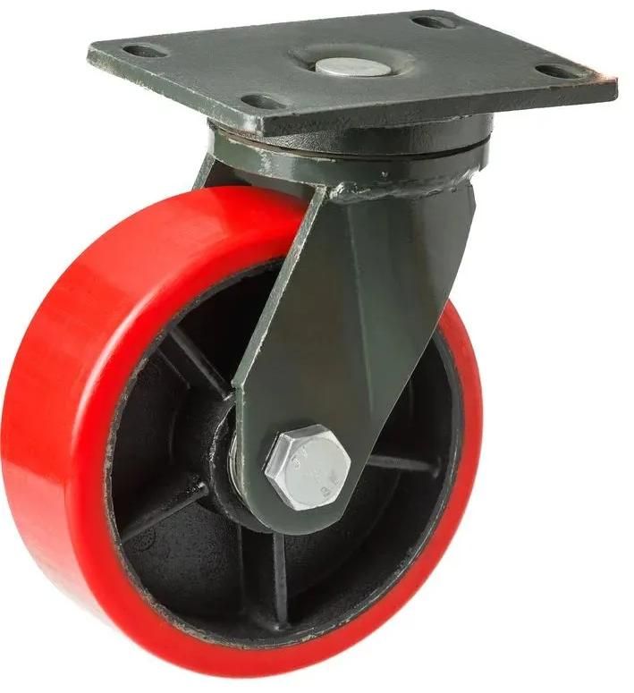 Изображение товара Колесо сверхбольшегрузное полиуретановое, поворотное 200 мм SHP 80