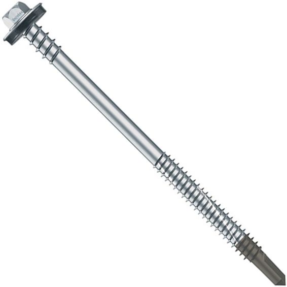 Саморез для сэндвич-панелей 6,3/5,5х155 Eurotec Bimetall 945909, нержавеющая сталь, глубина сверления до 12 мм (200 шт упак) - фото