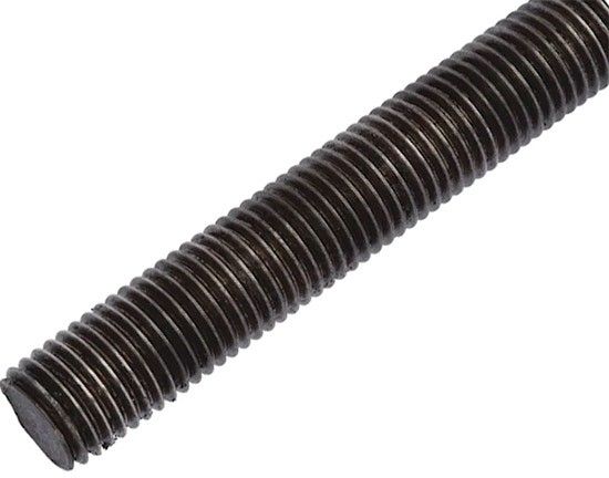 Шпилька дюймовая 1 1/8"-7 х 3ft (910 мм) DIN 975 UNC, класс прочности 5.8, без покрытия - фото