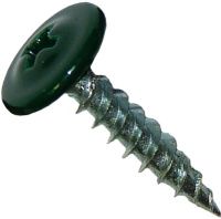 Саморез острый PH с головкой-прессшайбой DIN 968,  оцинкованная сталь, окрашенный