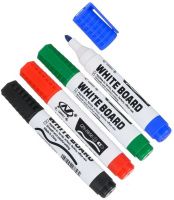 Набор маркеров для доски 4 цвета + губка, 8858-5A