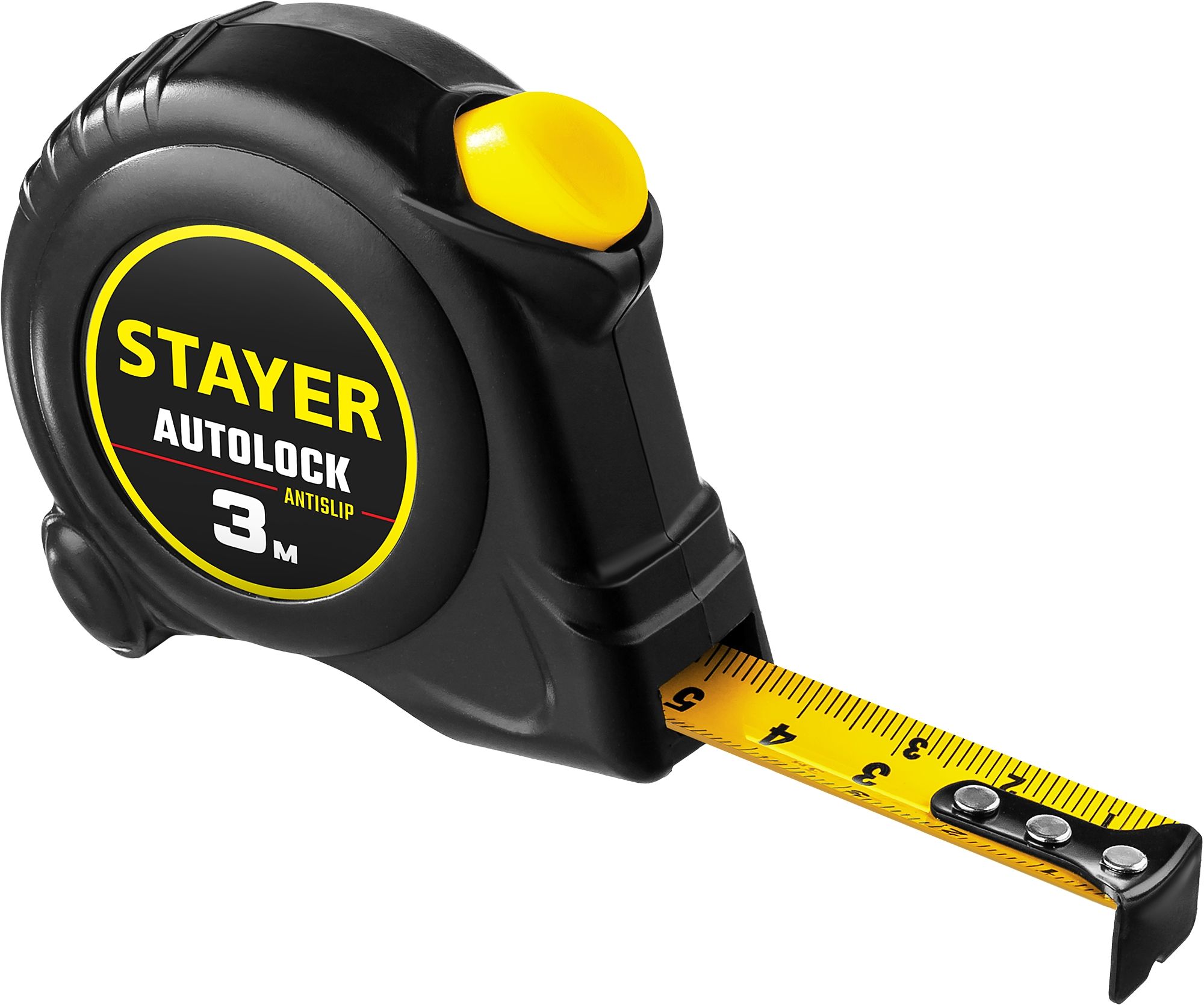Рулетка измерительная с автостопом 3 м х 16 мм Stayer Autolock 2-34126-03-16 - фото