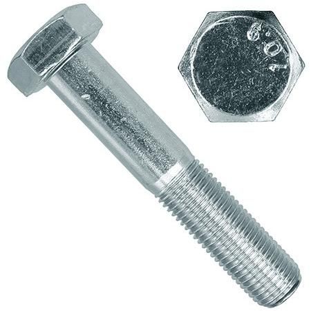 Болт шестигранный с неполной резьбой М48х300 DIN 931, класс прочности 10.9, оцинкованная сталь - фото