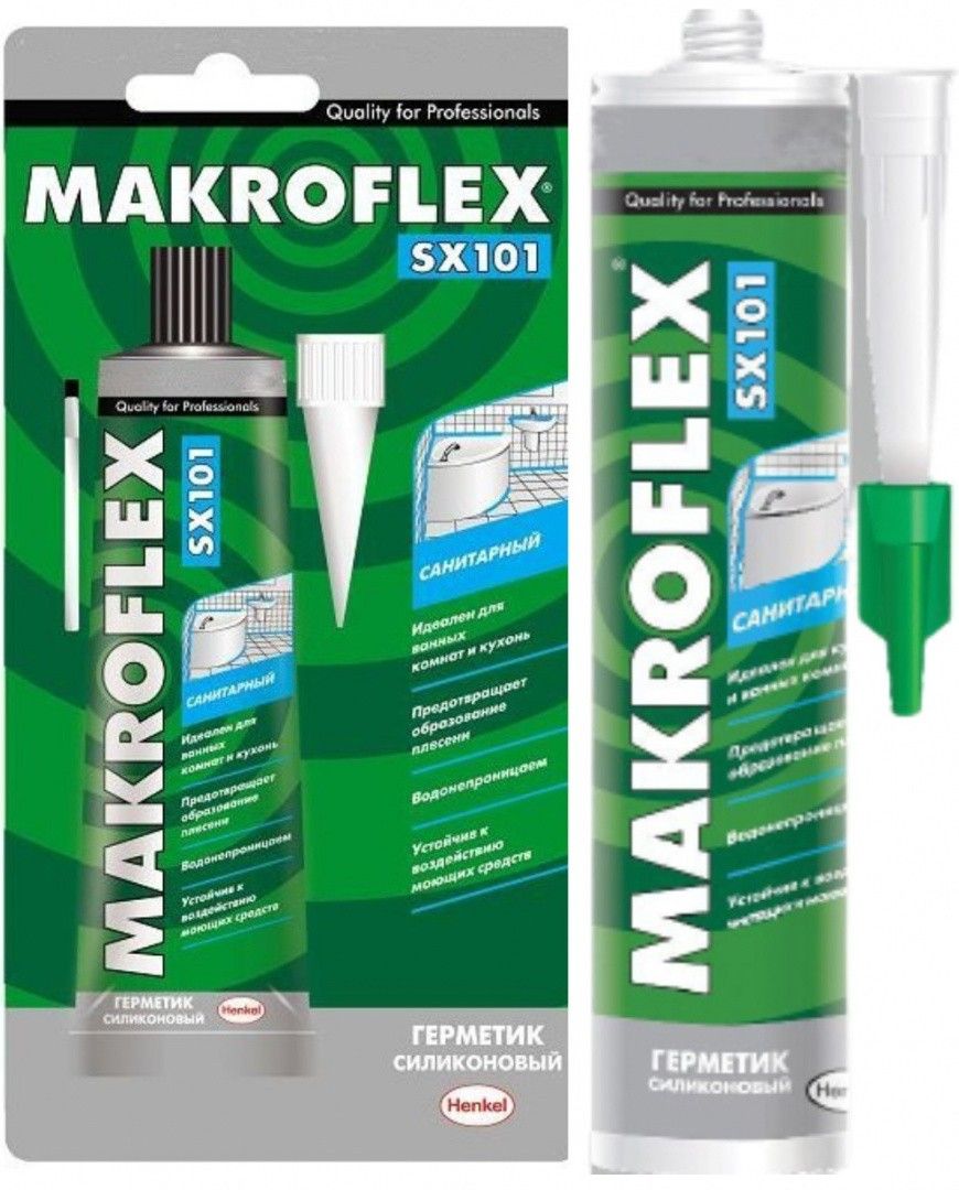 Герметик силиконовый санитарный Makroflex SX 101