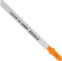 Полотна по ламинату T101BR для электролобзика 75х2,5 мм, обратный рез, Stayer 15991-2.5_z02, высокоуглеродистая сталь (HCS), 2 шт