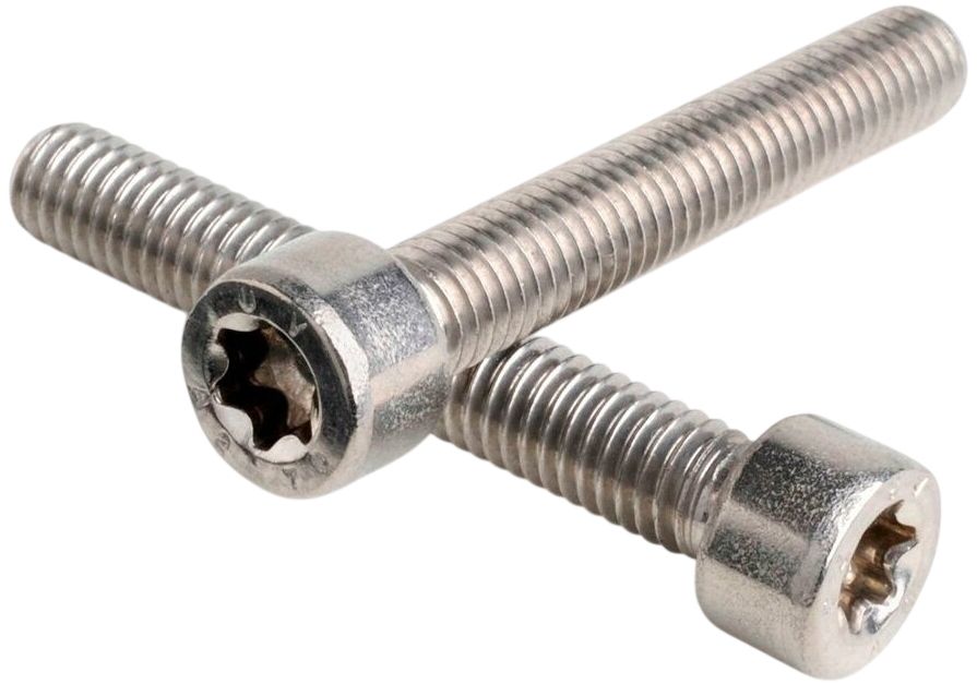 Винт (болт) с цилиндрической головкой и шлицем TORX DIN 912 (ISO 4762), нержавеющая сталь А4 - фото