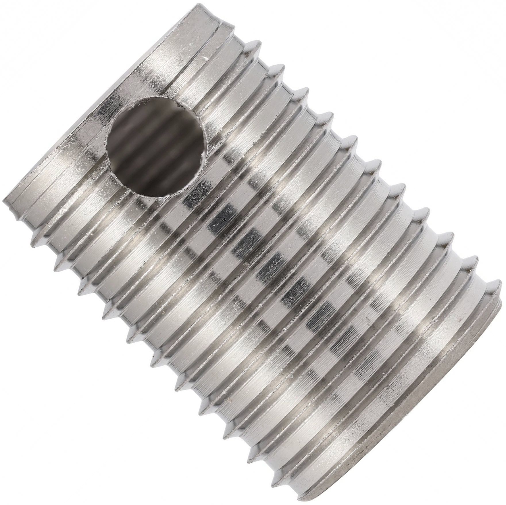 Вставка резьбовая cамонарезная с отверстием H-Tools 6h, нержавеющая сталь - фото