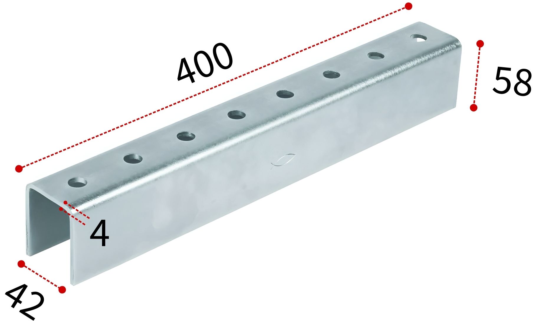 Соединитель для профиля FUS Fischer FUF OC 62 504518, оцинкованная сталь - фото