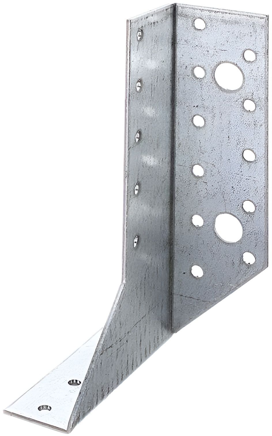 Опора балки правая 76х145х25х1,8 OBR, оцинкованная сталь - фото